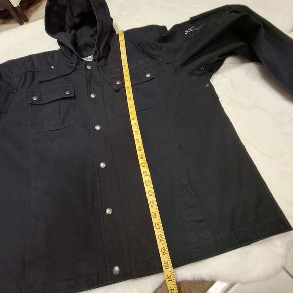 Harley Davidson 97429 Grind Hooded Workwear Black Casual Jacket  Men Size 3XL - Picture 13 of 16